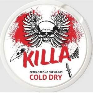 KILLA COLD DRY CHEWBAGS EXTRA STRONG Nicotine Pouches