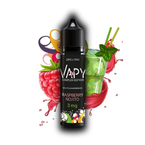 Vapy Complex 25/75 Raspberry Nojito 60ml 3mg E-liquid