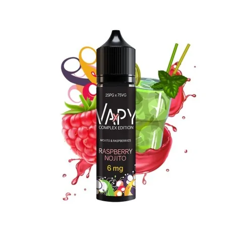 Vapy Complex 25/75 Raspberry Nojito 60ml 6mg E-liquid Expired on 18.09.24