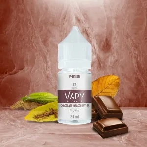 Nic Salt Vapy Chocolate Tabacco 12mg E-liquid 30ML 50/50