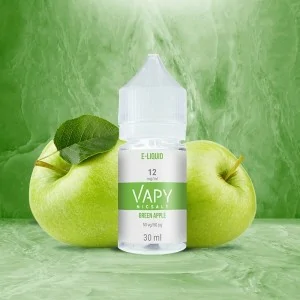Nic Salt Vapy Green Apple 12mg E-liquid 30ML 50/50