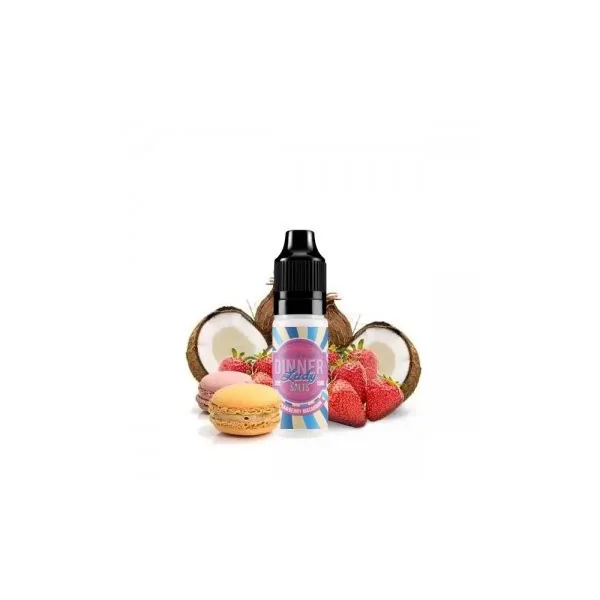 Dinner Lady Strawberry Macaroon SALTS 10ml 20mg 50/50 E-liquid