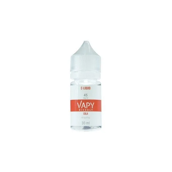 NicSalt VAPY Cola 30ml 45mg 50/50 e-liquid