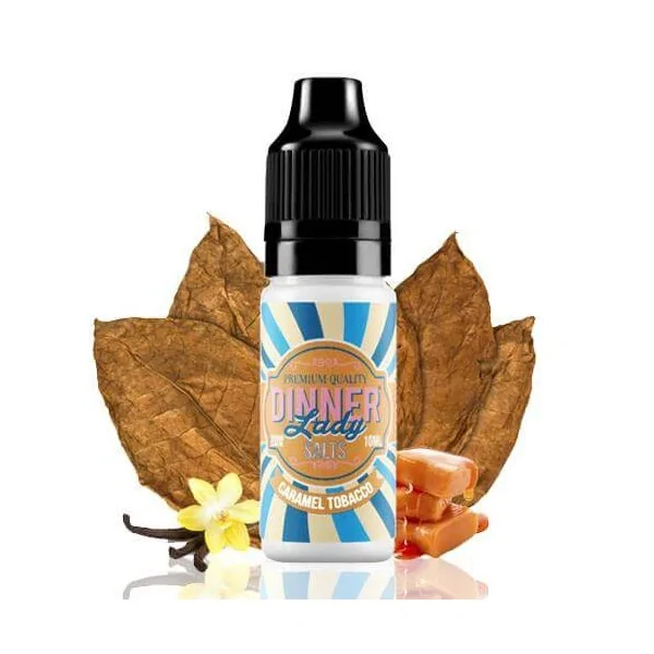 DINNER LADY SALTS Caramel Tobacco 20MG 10ML E-liquid