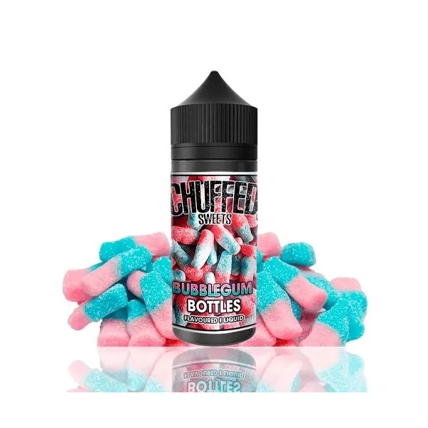 Chuffed Sweets Bubblegum Bottles 100ml 0 mg e-liquid