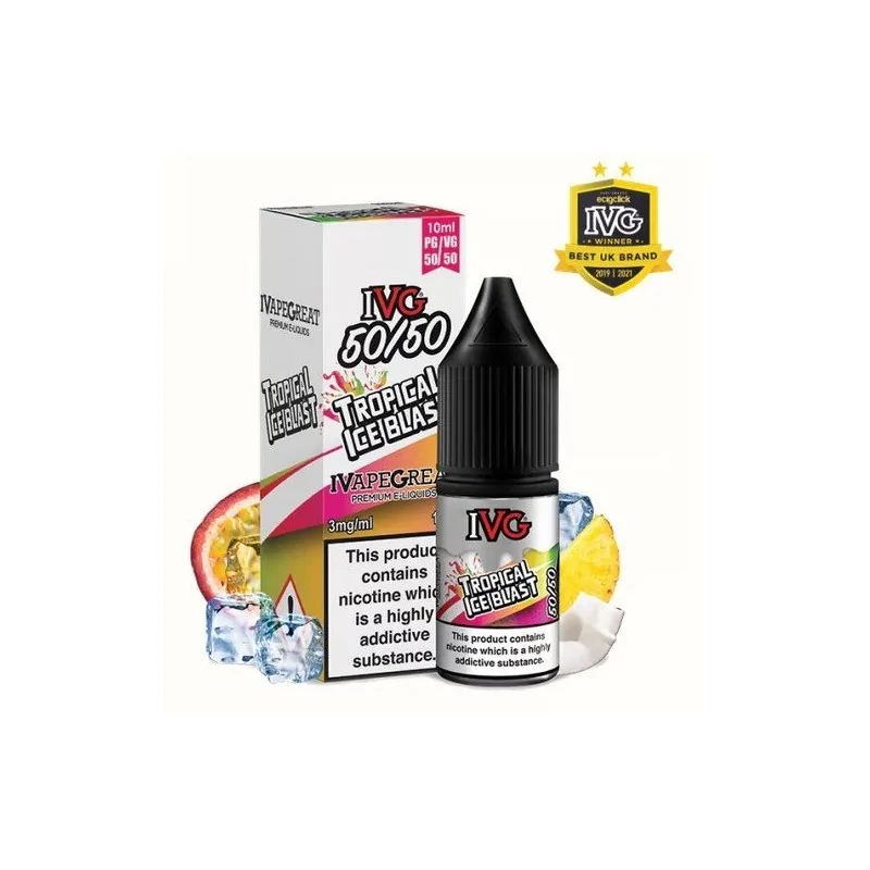 IVG Tropical Ice Blast 50:50 10ml 6mg e-liquid