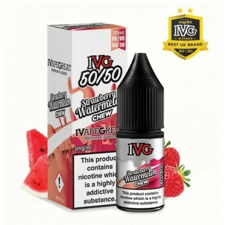 IVG Strawberry Watermelon Chew 50:50 10ml 3mg e-liquid