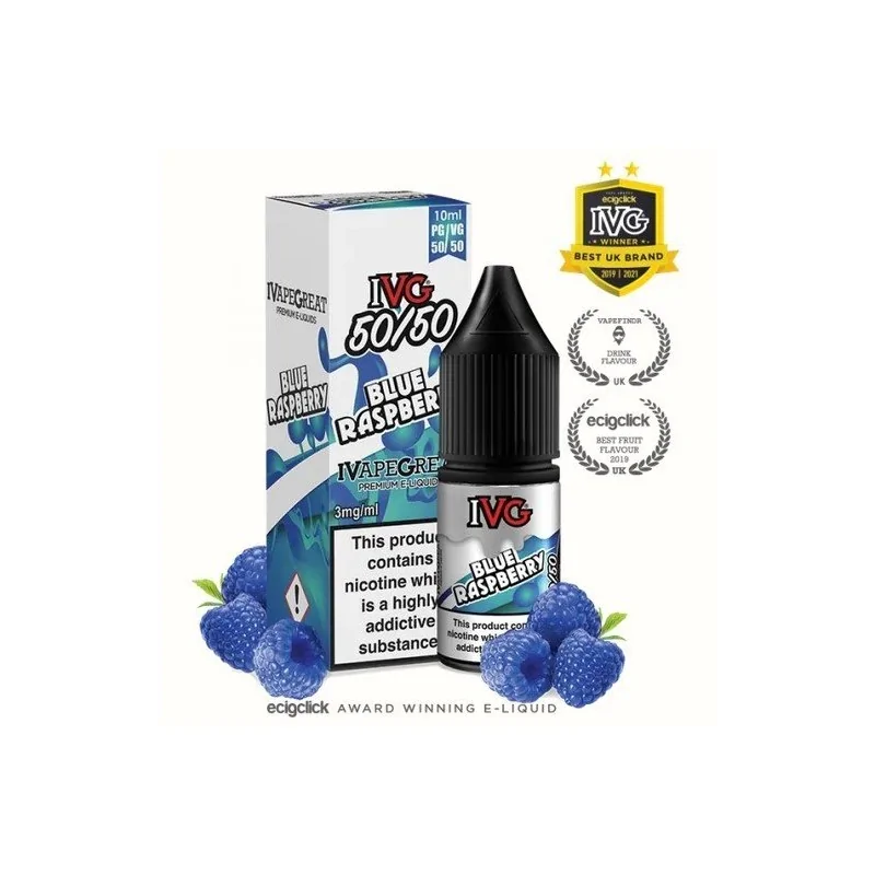 IVG Blue Raspberry 50:50 10ml 18mg e-liquid