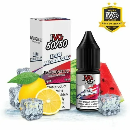 IVG 50/50 Iced Melonade 12mg 10ml e-liquid