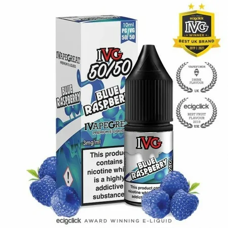 IVG 50/50 Blue Raspberry 12mg 10ml e-liquid