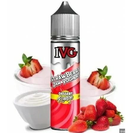 IVG Prefilled 60ml 20mg Nic Salt Strawberry Jam Yogurt 50/50 e-liquid
