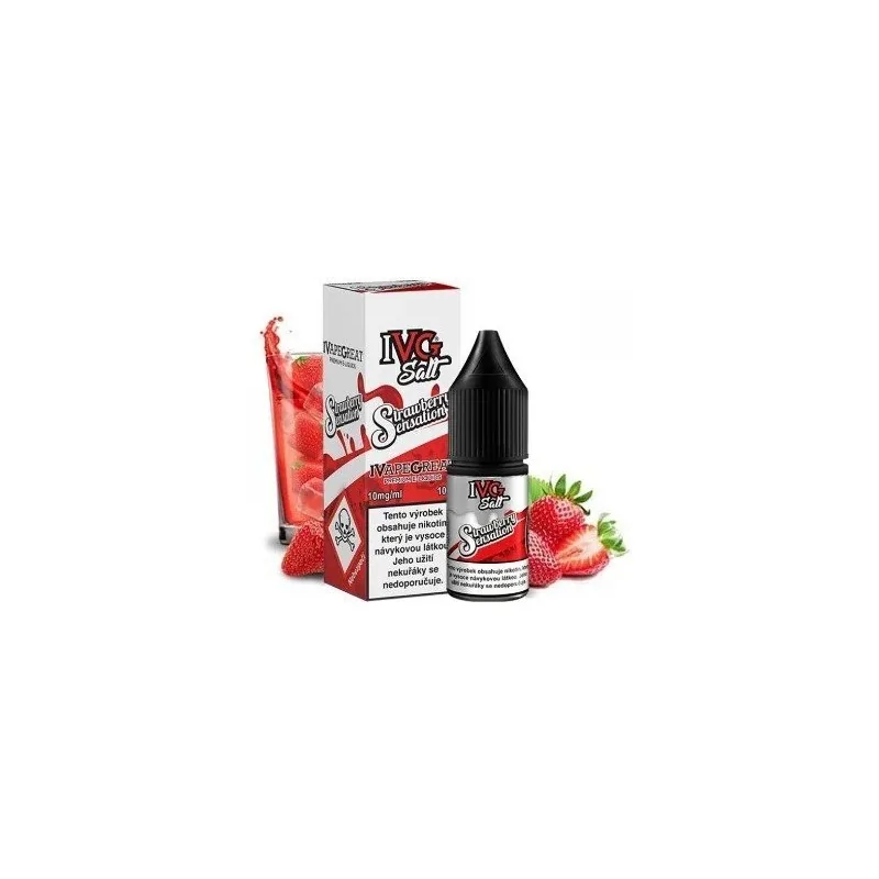 IVG Strawberry Sensation 50:50 10ml 18mg e-liquid