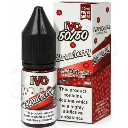 IVG Strawberry 50:50 10ml 6mg e-liquid