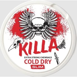 Killa Cold Dry Chewbags Slim Snus - Intense Cooling Mint Blend