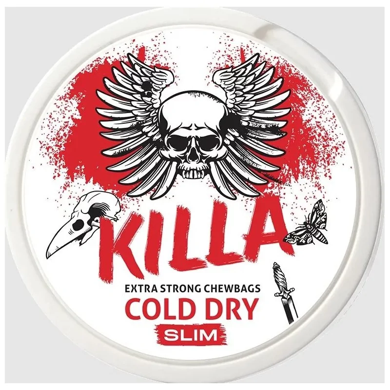 Killa Cold Dry Chewbags Slim Snus - Intense Cooling Mint Blend