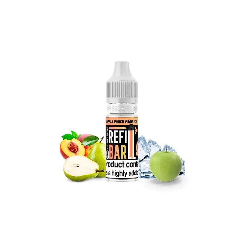 Apple Peach Pear Ice - Refill Bar Salts 10ml 20mg