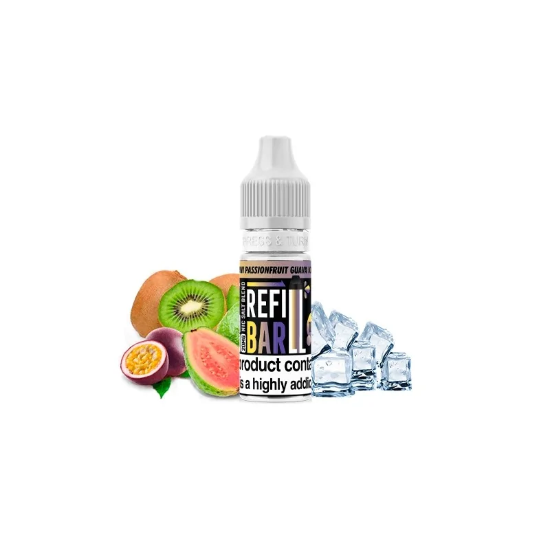 Kiwi Passionfruit Guava Ice - Refill Bar Salts 10ml 20mg