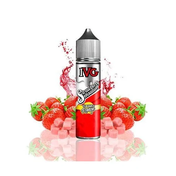 IVG Classics Range Strawberry Sensation 50ml 0 mg e-liquid shortfill