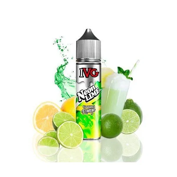 IVG Classics Range Neon Lime 50ml 0 mg e-liquid shortfill