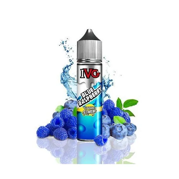 IVG Classics Range Blue Raspberry 50ml 0 mg e-liquid shortfill