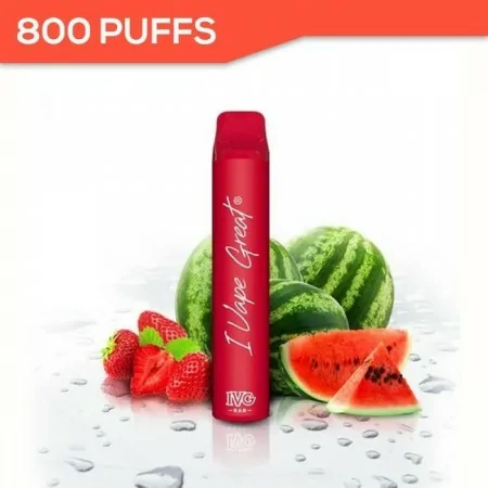 IVG Bar + Strawberry Watermelon 600puff 20mg Disposable Vape