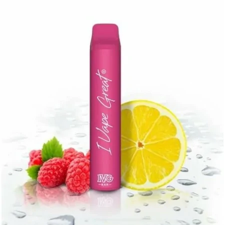 IVG Bar + Raspberry Lemonade 20mg 600 puffs Disposable Vape