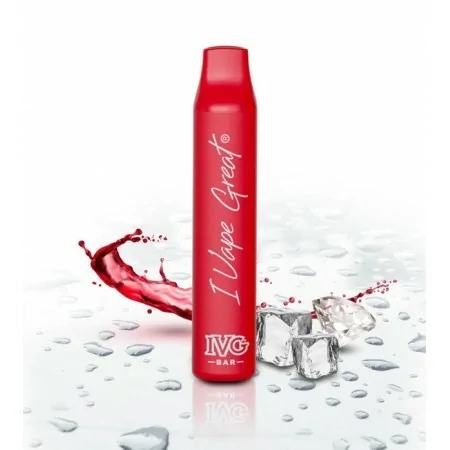 IVG Bar Diamond Red Rush Ice 600 puff 20mg Disposable Vape
