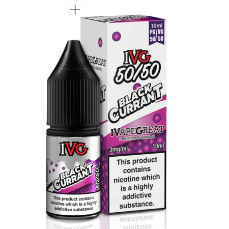 Ivg Blackcurrant 3mg 10ml 50/50 e-liquid