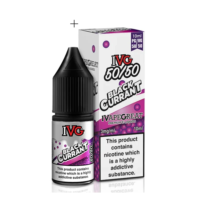 Ivg Blackcurrant 3mg 10ml 50/50 e-liquid