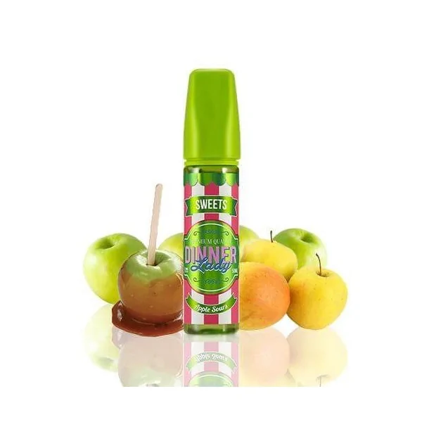 Dinner Lady Sweets Apple Sours 50ml 0 mg e-liquid