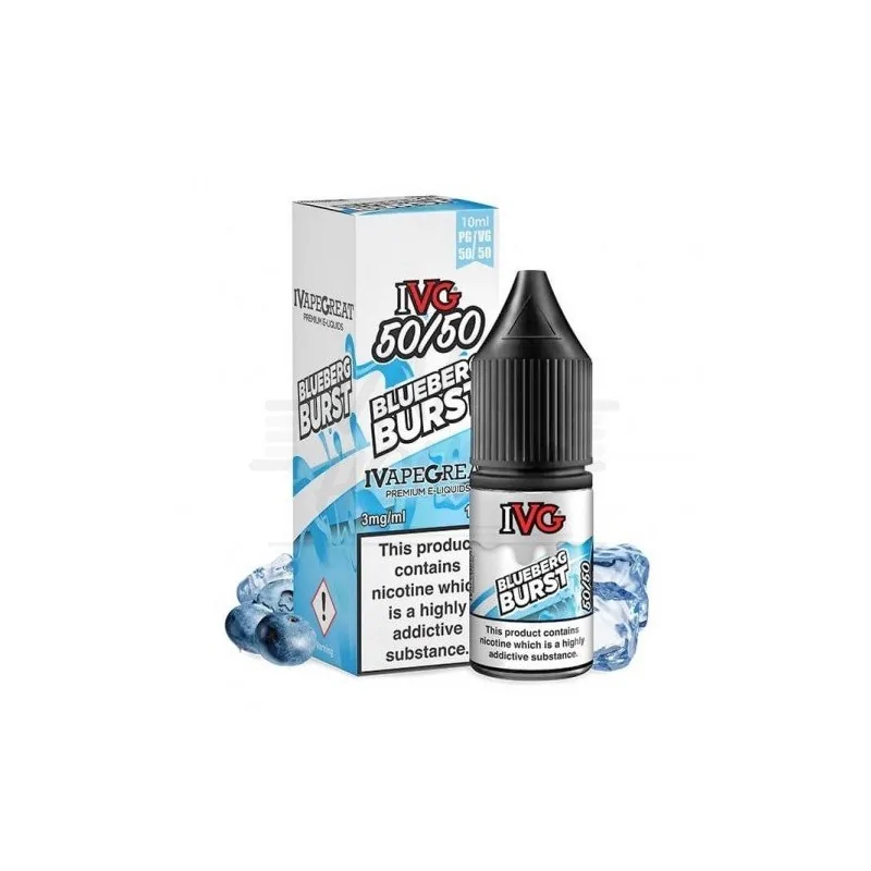 Ivg Blueberg Burst 3mg 10ml 50/50 e-liquid