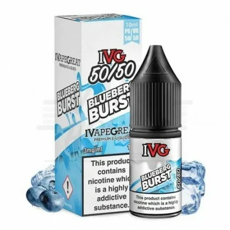 Ivg Blueberg Burst 6mg 10ml 50/50 e-liquid