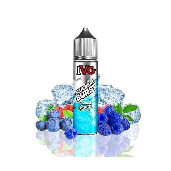 IVG Menthol Range Blueberg Burst 50ml 0 mg e-liquid shortfill