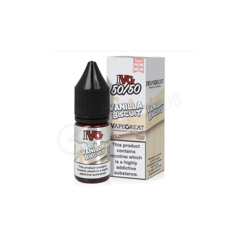 Ivg Vanilla Biscuit 3mg 10ml 50/50 e-liquid