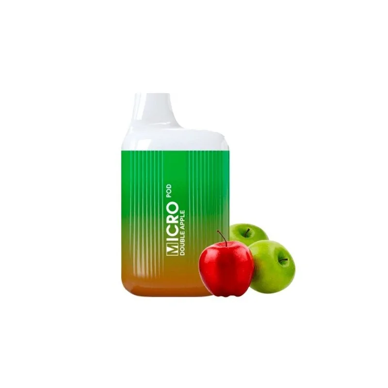 Micro Pod Disposable Vape Double Apple 20mg 600 Puff Mesh Coil