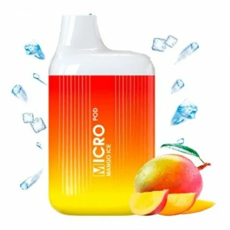 Micro Pod Disposable Vape Mango Ice 20mg 600 Puff Mesh Coil