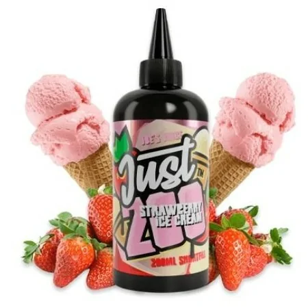 Joes Juice Just Strawberry Ice Cream 0mg 200ml 70/30 e-liquid