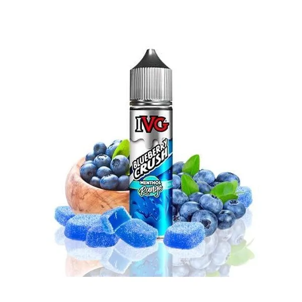 IVG Menthol Range Blueberry Crush 50ml 0 mg e-liquid shortfill