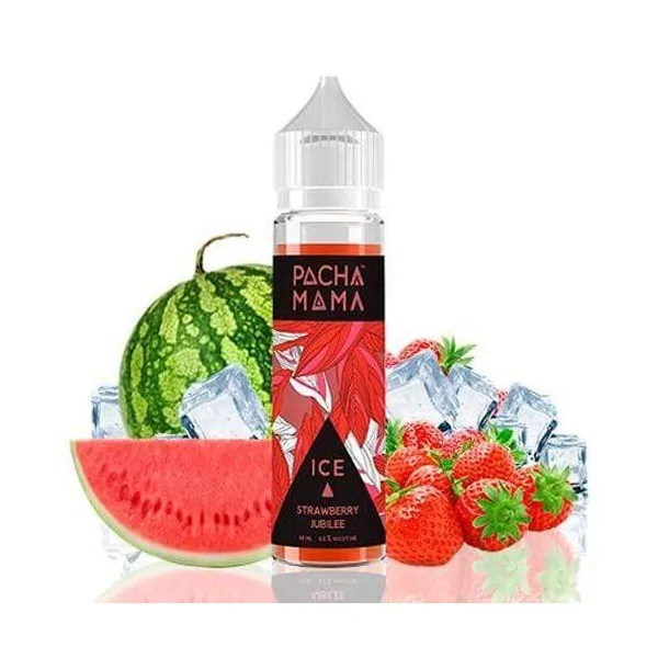 Pachamama Ice Strawberry Jubilee 50ml 0 mg e-liquid shortfill