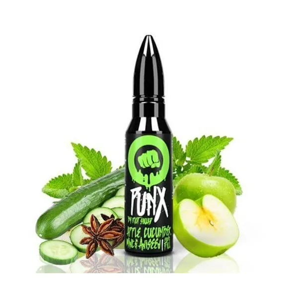 Riot Squad Punx Apple Cucumber Mint & Aniseed 50ml 0 mg e-liquid