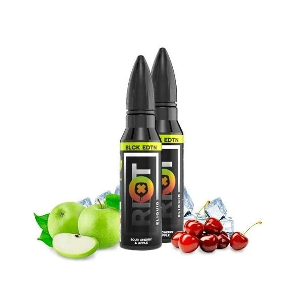 Riot Squad Sour Cherry Apple 50ml (Pack 2) 0 mg e-liquid