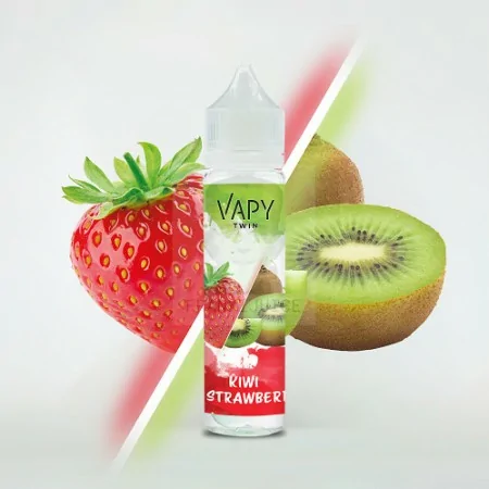 Nicotine Salt E-liquids VAPY TWIN SALT-B Kiwi & Strawberry 25mg 60ml