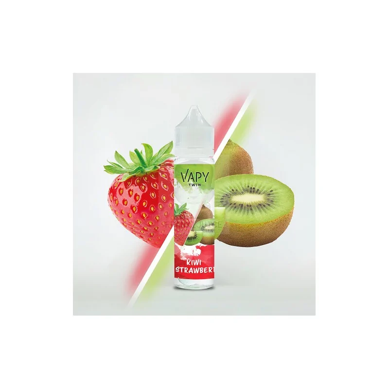 Nicotine Salt E-liquids VAPY TWIN SALT-B Kiwi & Strawberry 25mg 60ml