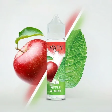 Nicotine Salt E-liquids VAPY TWIN SALT-B Apple & Mint 25mg 60ml