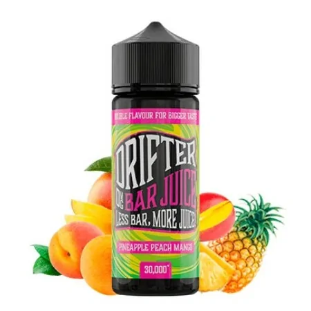 Prefilled Juice Sauz Drifter Bar Pineapple Peach Mango 6mg 60/40 120ml Nicotine E-liquid