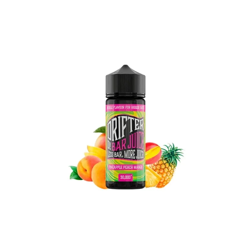 Prefilled Juice Sauz Drifter Bar Pineapple Peach Mango 6mg 60/40 120ml Nicotine E-liquid