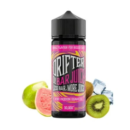 Prefilled Juice Sauz Drifter Bar Kiwi Passion Guava Ice 3mg 60/40 120ml Nicotine E-liquid