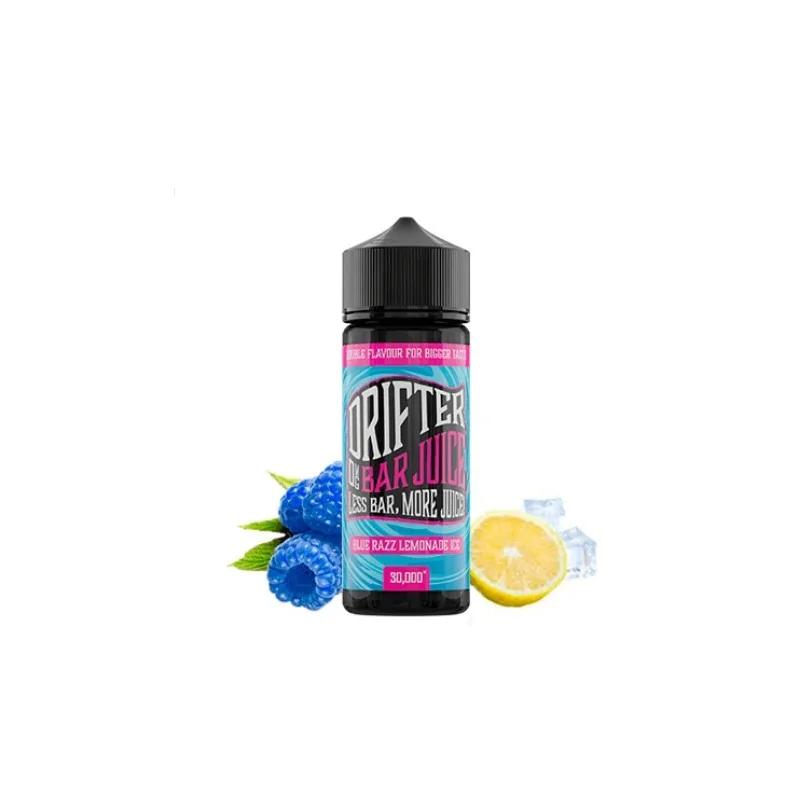 Juice Sauz Drifter Bar Blue Razz Lemonade Ice Nicotine E-liquid - Prefilled 120ml (6mg)