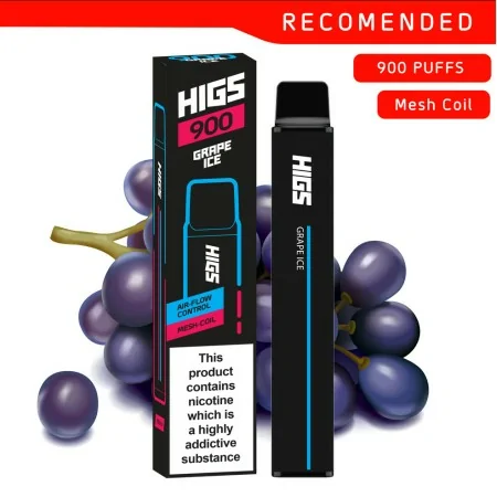 HIGS XL Grape Ice Mesh-Coil 20mg 900 Puffs Disposable Vape