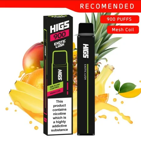 HIGS XL Exotic Lush Mesh-Coil 20mg 900 Puffs Disposable Vape